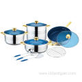 12 Pieces Stainless Steel Capsulated Bottom Cookware Set